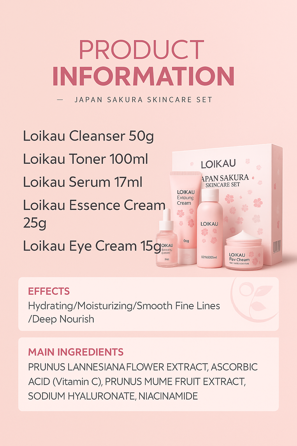 Japan Sakura Care Set 🌸