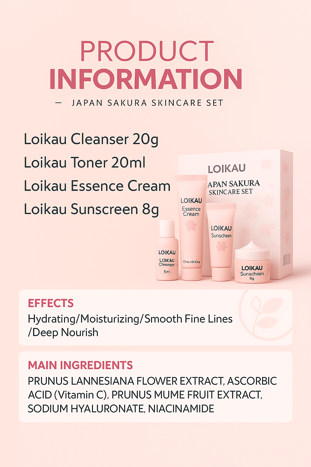 Japan Sakura Travel Kit 💕🌸